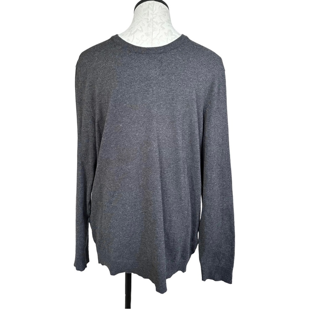Alfani Men’s Classic Crew Neck Long Sleeve Sweater Charcoal Gray Size Large